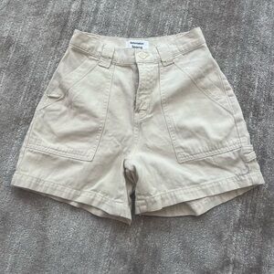 Reformation Cream Women's Cargo Shorts